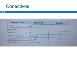 Conectivos
27
 