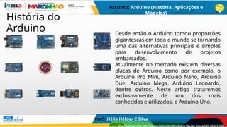 Arduino Origen Arduino história. aplicações, principais modelos | PPTX