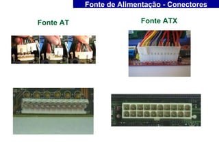 Fonte de Alimentação - Conectores

Fonte AT                  Fonte ATX
 