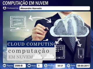 2506-B 1 10-17 08-05-2017
Alexandre Azevedo
CLOUD COMPUTING
computação
EM NUVEM
 