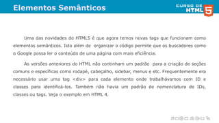 Curso de HTML5 - Aula 01 | PDF