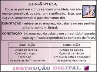 Aula 01 denotação + conotação + figuras de linguagem | PPTX