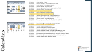 Calendário
 
