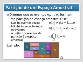 AULA 01 estatisctica Experimento Aleatório Espaço Amostral Eventos ...