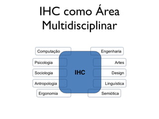 IHC como Área
Multidisciplinar
 