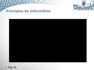  Pág 40
Princípios de Informática
 