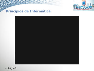  Pág 45
Princípios de Informática
 