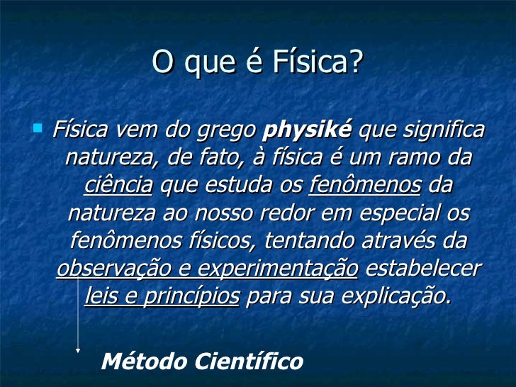 Fisica introdução