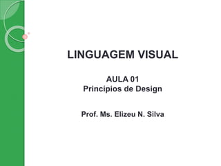 LINGUAGEM VISUAL
AULA 01
Princípios de Design
Prof. Ms. Elizeu N. Silva
 
