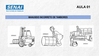 AULA 01
MANUSEIO INCORRETO DE TAMBORES
 