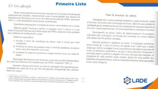 Primeira Lista
 