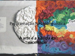 Programação Neurolinguística
A arte e a ciência da
excelência
Carlos Sousa
 