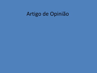 Artigo de Opinião 