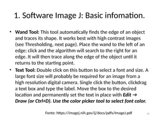 Aula01A-Review Programa do software imageJ | PPTX