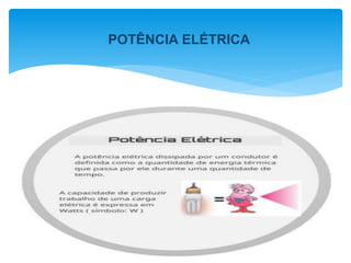 POTÊNCIA ELÉTRICA
 
