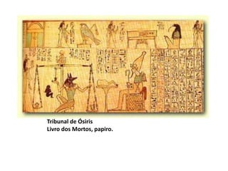 Tribunal de Ósiris
Livro dos Mortos, papiro.
 