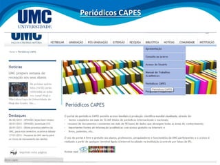 Prof. Me. Henrique dos Prazeres Marcelino 14
Periódicos CAPES
 