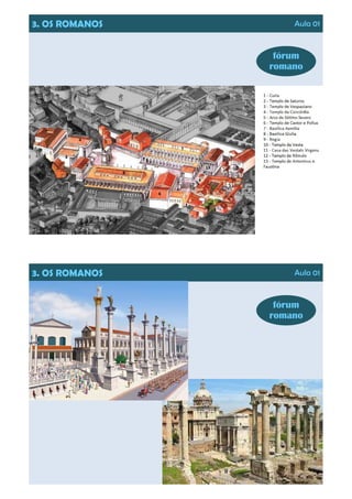 3. OS ROMANOS Aula 01
fórum
romano
3. OS ROMANOS Aula 01
fórum
romano
 
