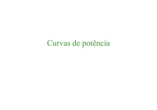 Curvas de potência
 