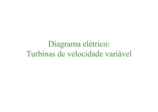 Diagrama elétrico:
Turbinas de velocidade variável
 