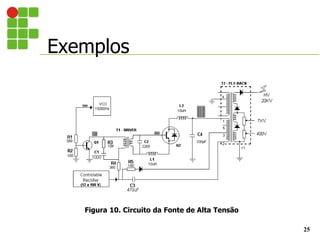Exemplos
25
Figura 10. Circuito da Fonte de Alta Tensão
 