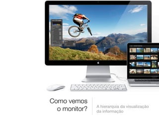 Como vemos
               A hierarquia da visualização
  o monitor?   da informação
 