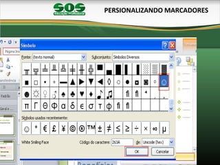 PERSIONALIZANDO MARCADORES
 