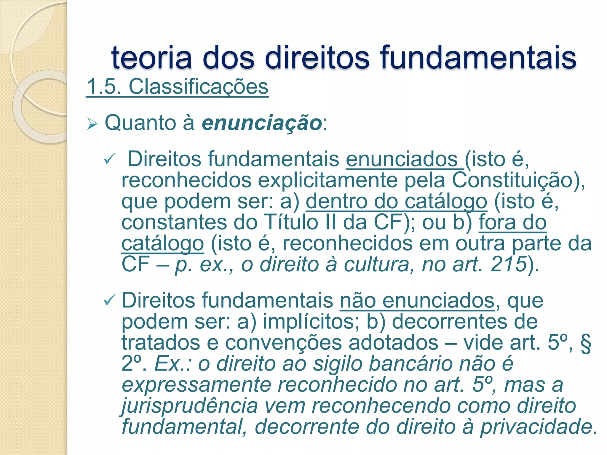 Direito Constitucional II - Aula 02 - Teoria geral dos direitos ...