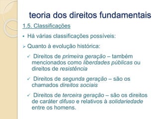 Direito Constitucional II - Aula 02 - Teoria geral dos direitos ...