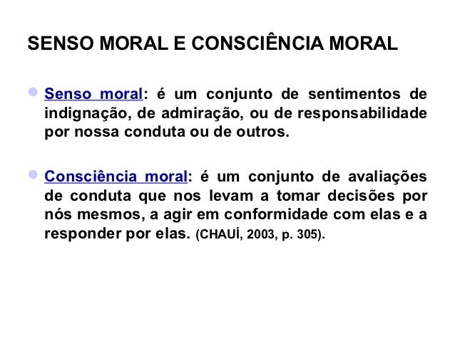 Resultado de imagem para senso moral e consciência moral