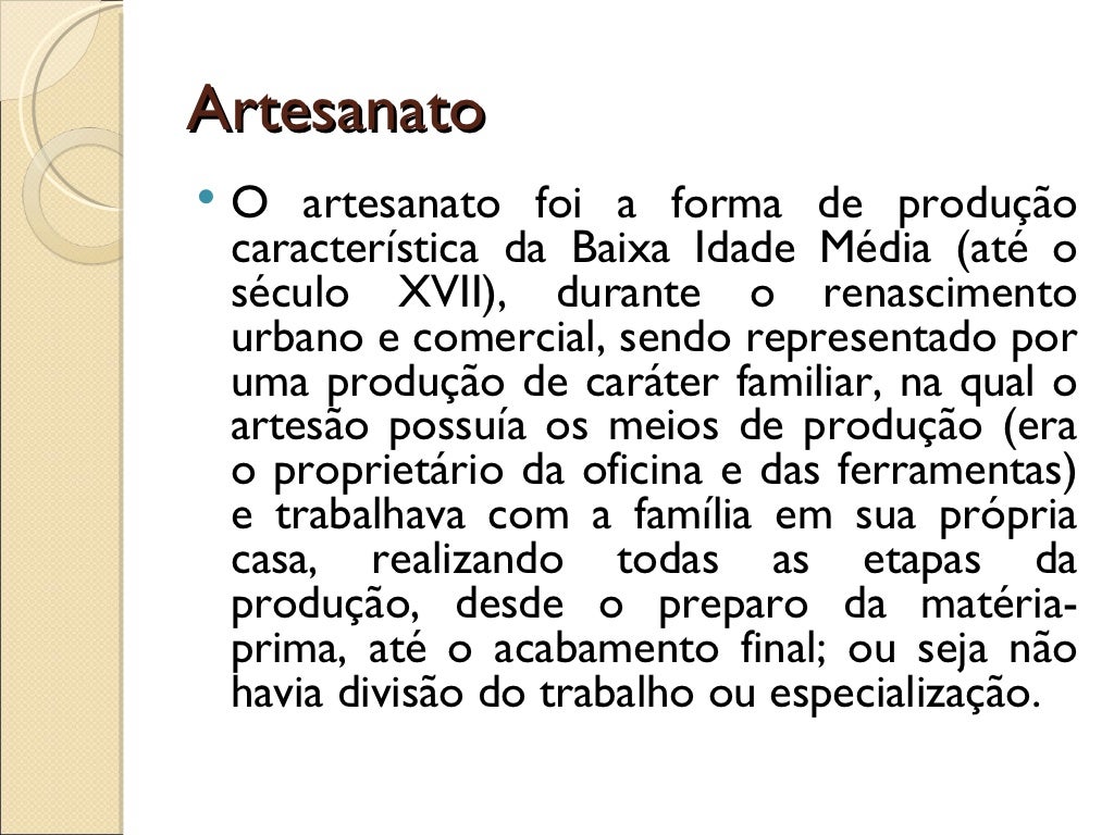 Qual A Diferença Entre Artesanato E Manufatura - FDPLEARN