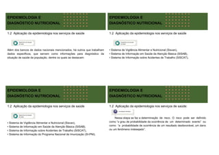 Epidemiologia Nutricional: Impacto das DCNT e Transição Alimentar no ...