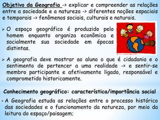 Geografia para o ensino fundamental partir dos PCN | PPTX