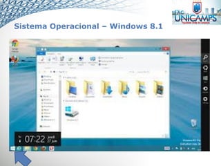 Sistema Operacional – Windows 8.1
 