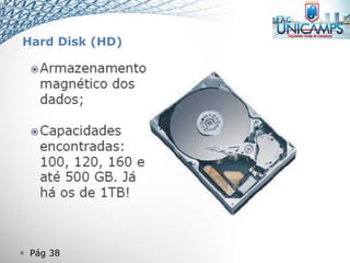  Pág 38
Hard Disk (HD)
 