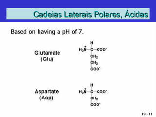 Cadeias Laterais Polares, ÁcidasCadeias Laterais Polares, Ácidas
 