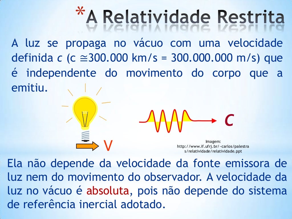 Aula 02 teoria da relatividade parte 01