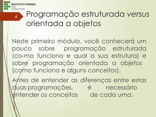 Programação Orientada a Objetos - POO (IFPI) | PPTX