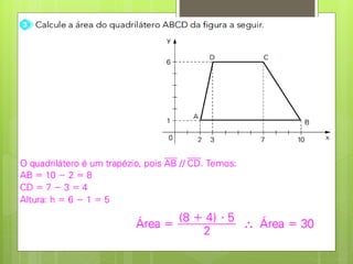 Geometria Analítica - Área do triângulo - Circunferência