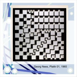 Georg Nees, Platik 01, 1965
 
