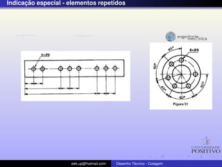 ¸˜
Indicacao especial - elementos repetidos




                     eek.up@hotmail.com            ´
                                          Desenho Tecnico - Cotagem
 