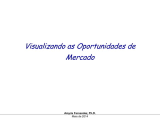 Visualizando as Oportunidades de
Mercado
Amyris Fernandez, Ph.D.
Maio de 2014
 