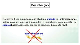 Desinfecção
 