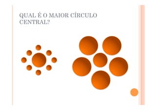QUAL É O MAIOR CÍRCULO
CENTRAL?
 