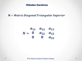 Métodos Iterativos
Prof. Renan Gustavo Pacheco Soares
 