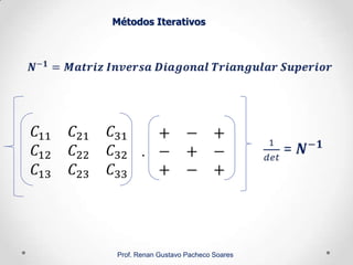 Métodos Iterativos
Prof. Renan Gustavo Pacheco Soares
 