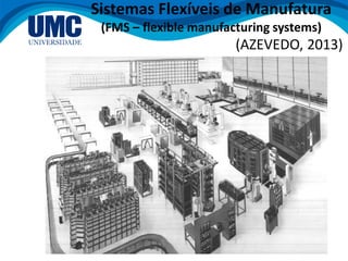 Prof. Me. Henrique dos Prazeres Marcelino 34
Sistemas Flexíveis de Manufatura
(FMS – flexible manufacturing systems)
(AZEVEDO, 2013)
 