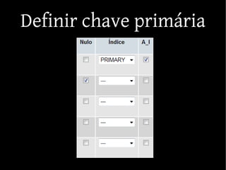 Fundamentos de  PHP, phpMyAdmin e MySQL (parte 2)