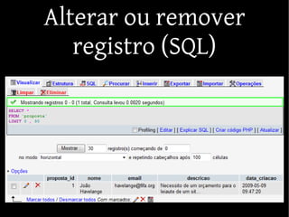 Fundamentos de  PHP, phpMyAdmin e MySQL (parte 2)