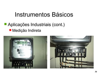 Instrumentos Básicos
30
 Aplicações Industriais (cont.)
 Medição Indireta
 